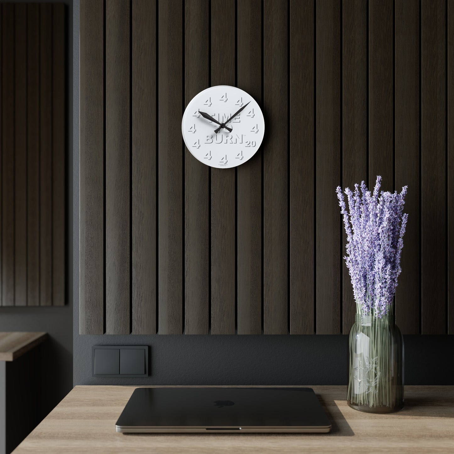 Time To Burn™ Clock - Acrylic