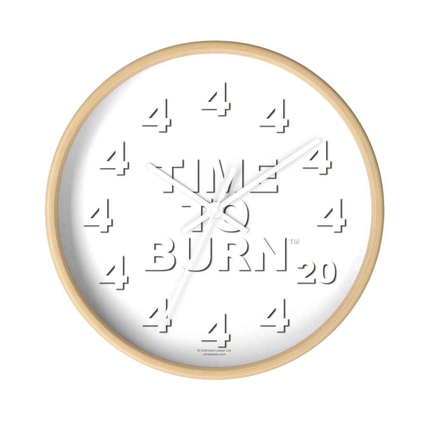 Time To Burn™ Clock - Framed