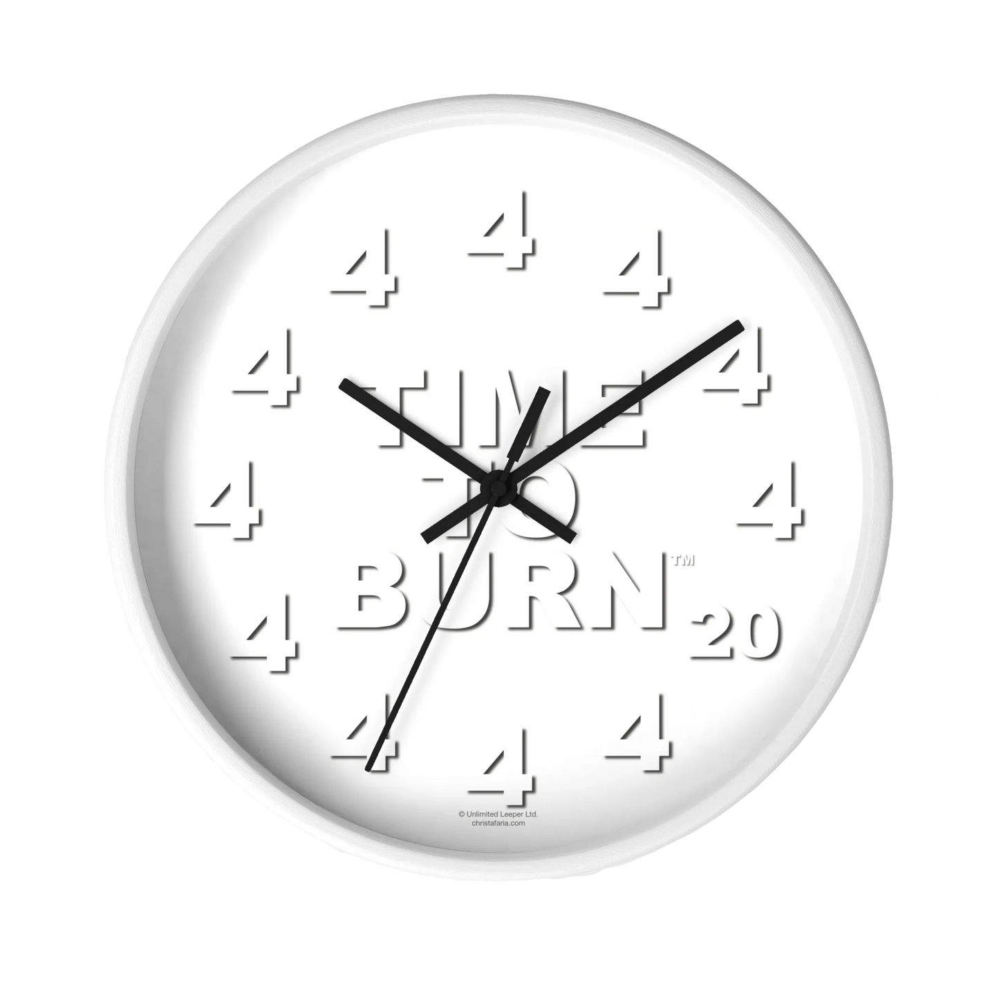 Time To Burn™ Clock - Framed