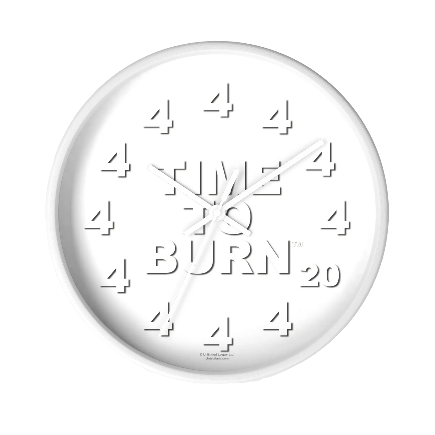 Time To Burn™ Clock - Framed