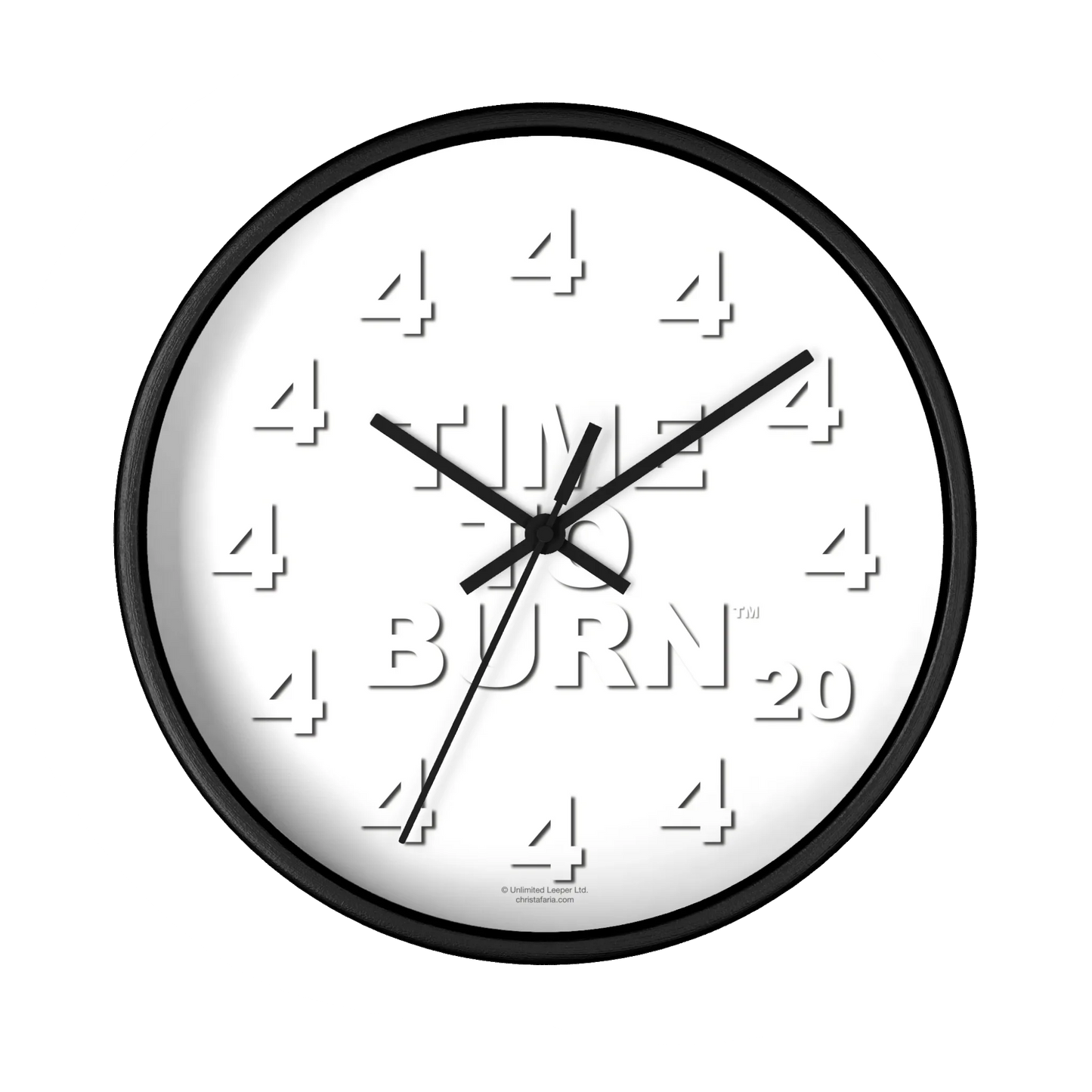 Time To Burn™ Clock - Framed