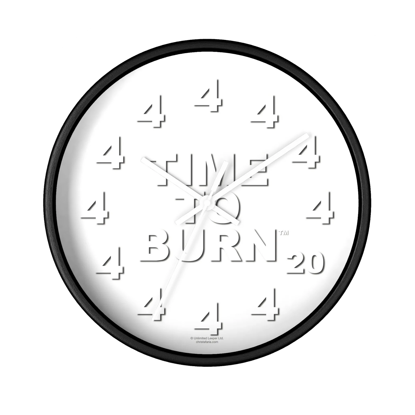 Time To Burn™ Clock - Framed