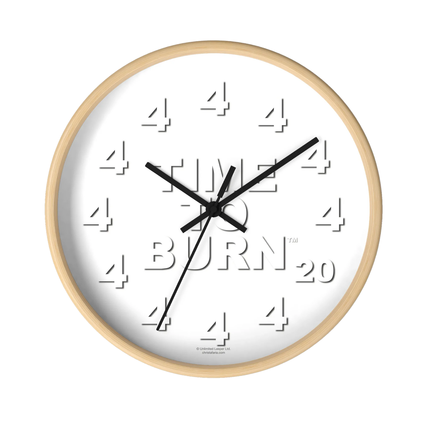 Time To Burn™ Clock - Framed