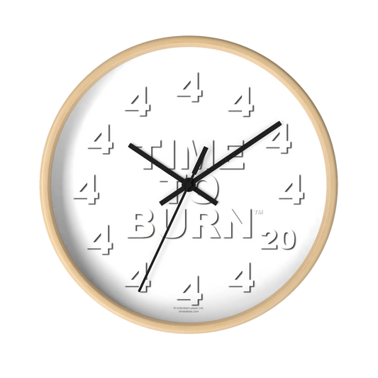 Time To Burn™ Clock - Framed