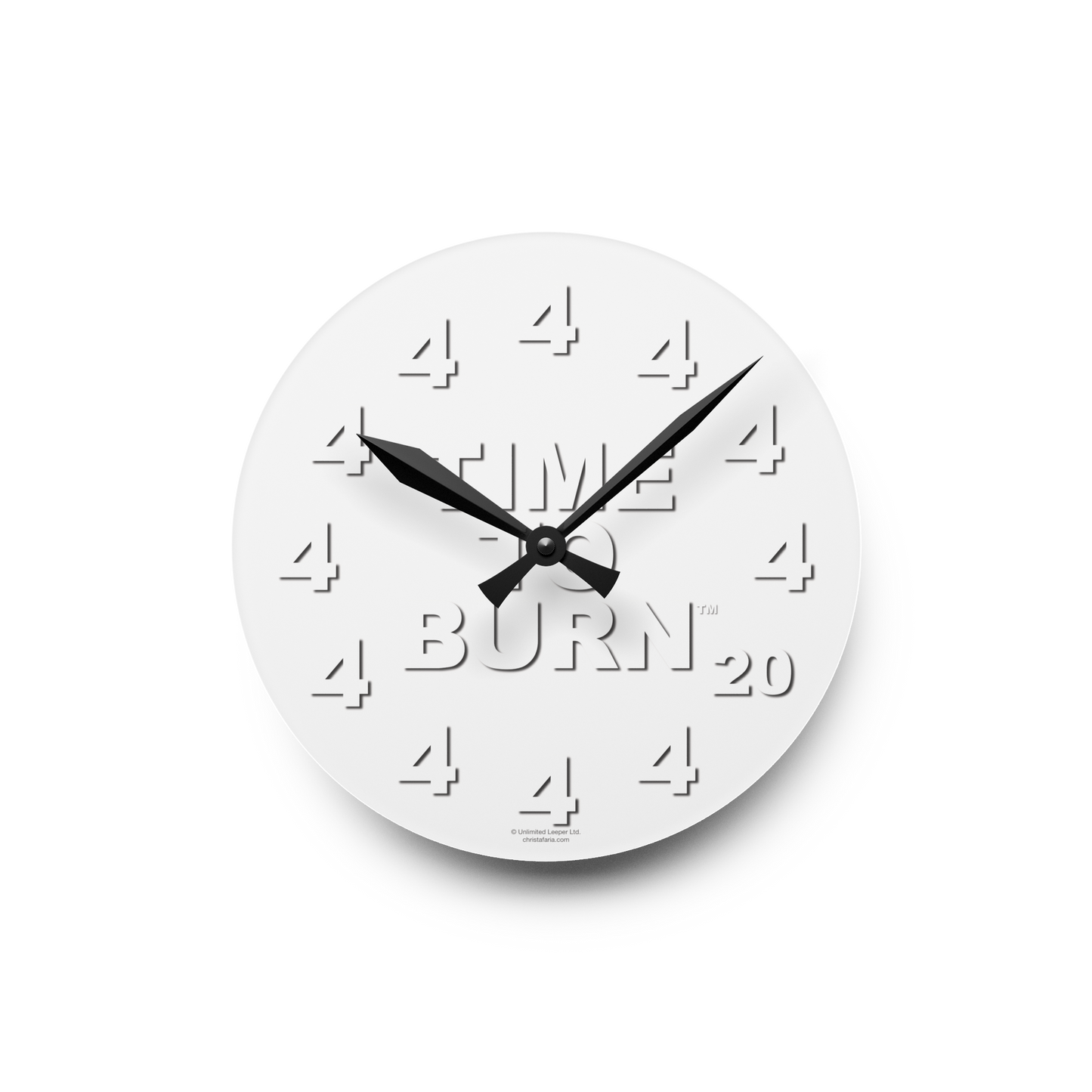 Time To Burn™ Clock - Acrylic