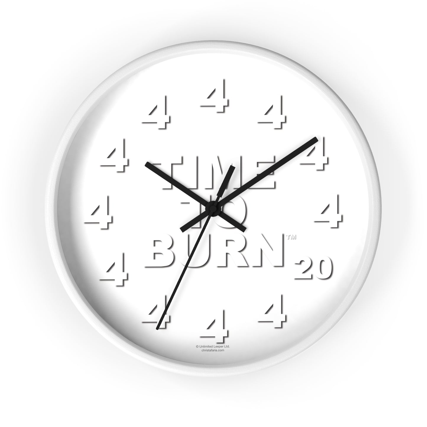 Time To Burn™ Clock - Framed