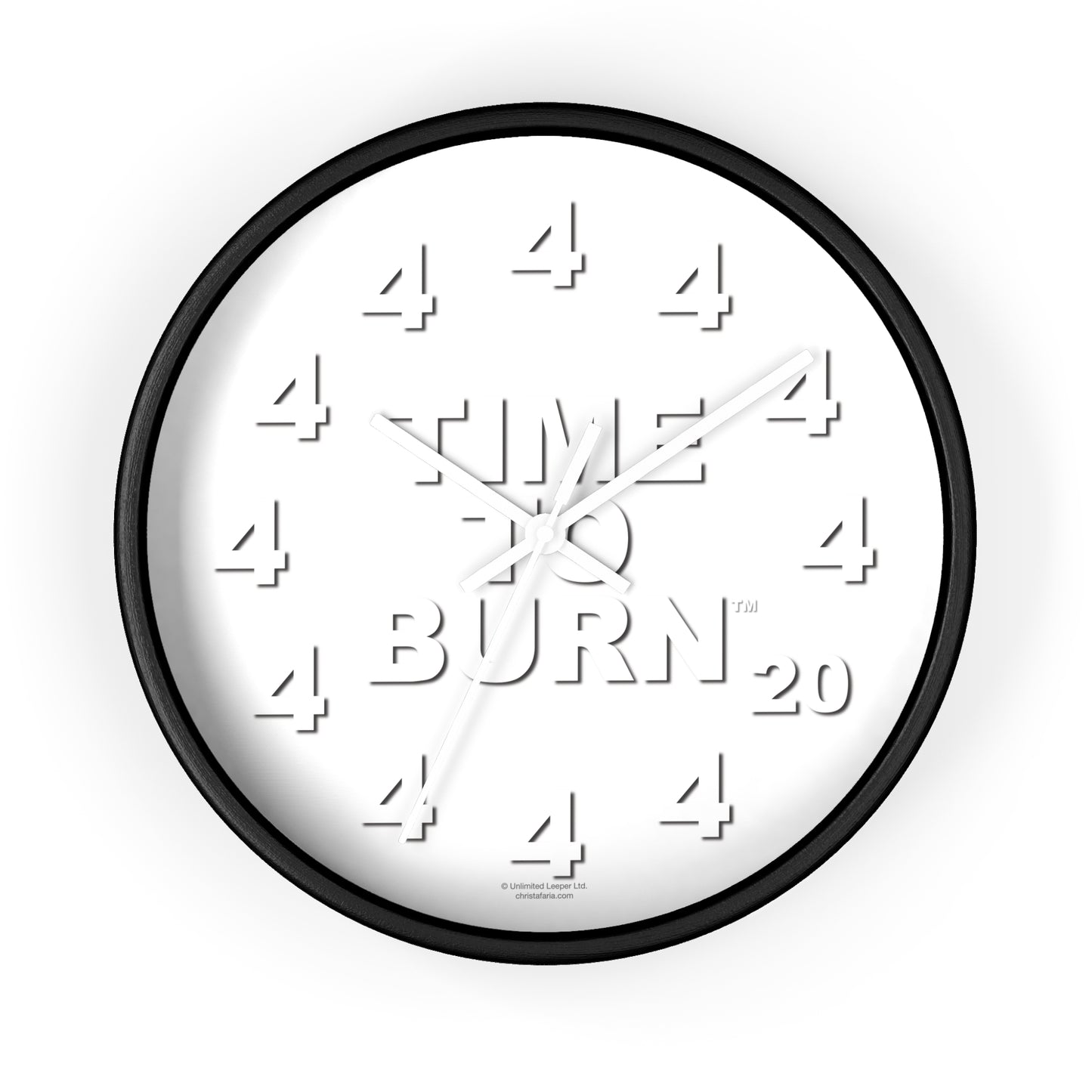 Time To Burn™ Clock - Framed