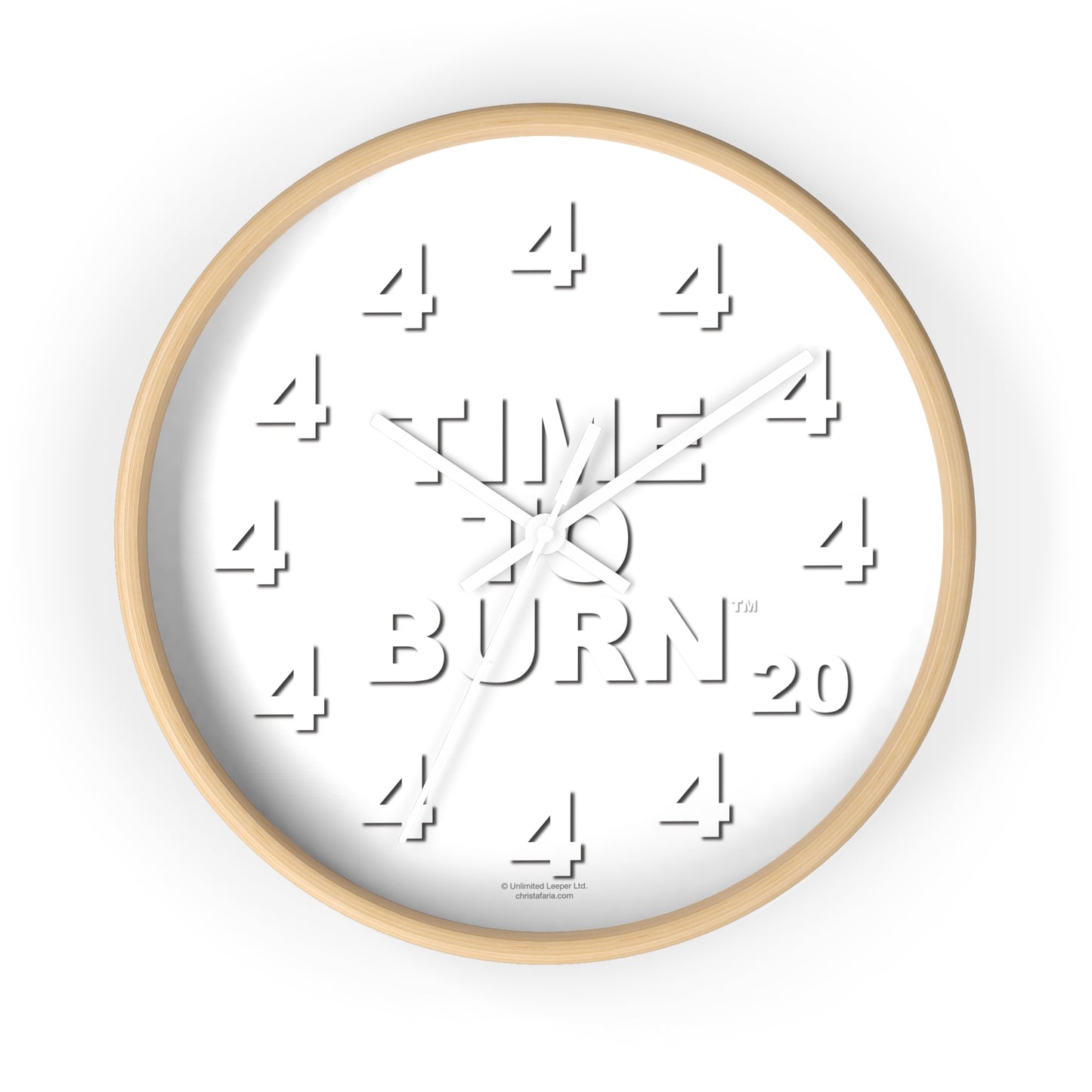 Time To Burn™ Clock - Framed