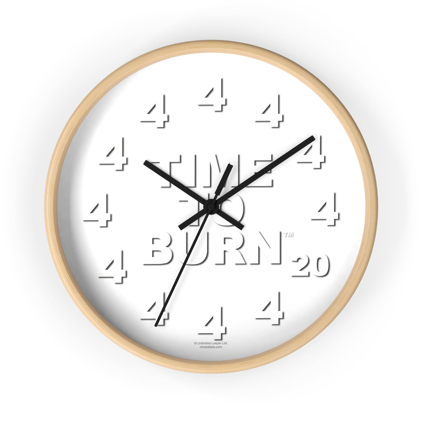 Time To Burn™ Clock - Framed