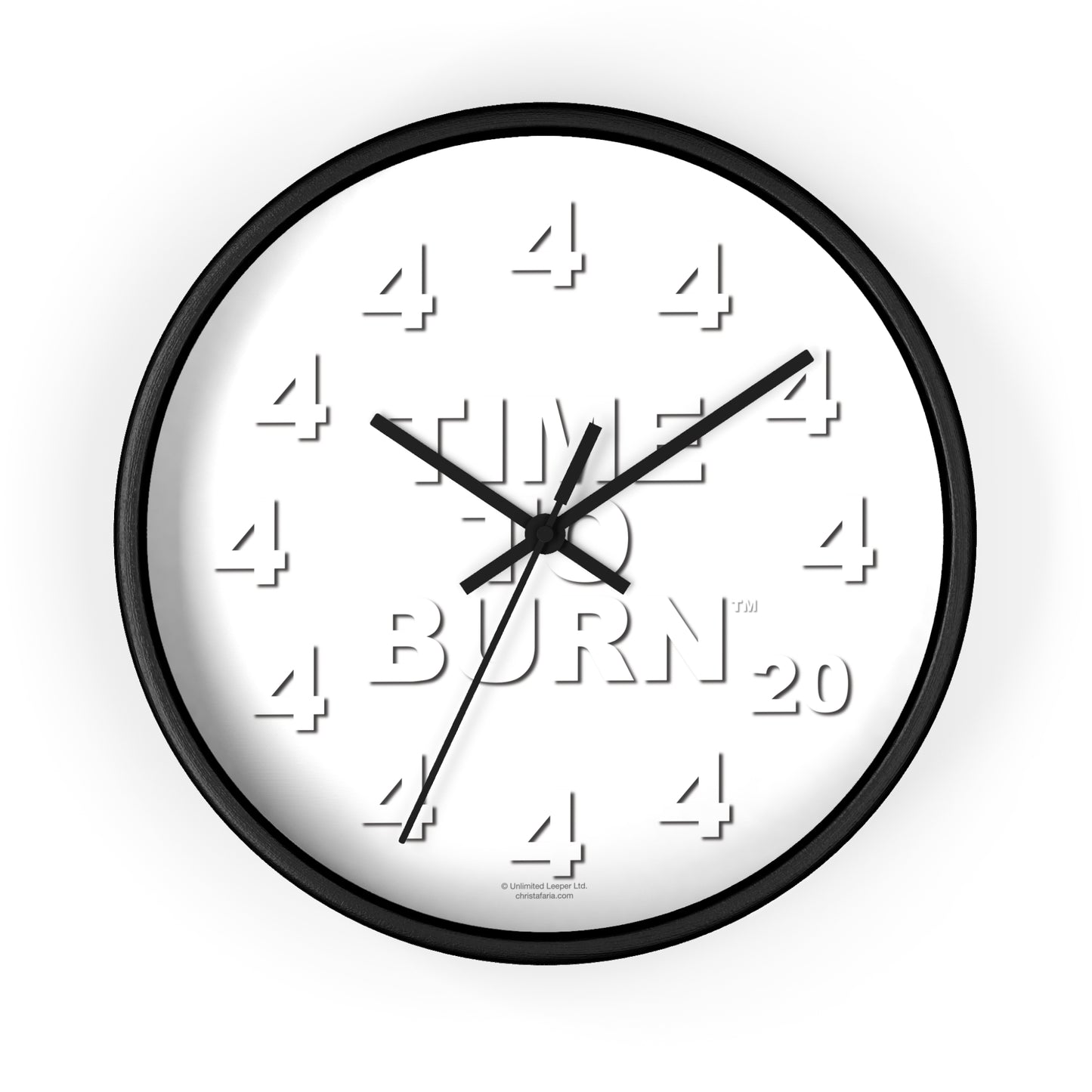 Time To Burn™ Clock - Framed