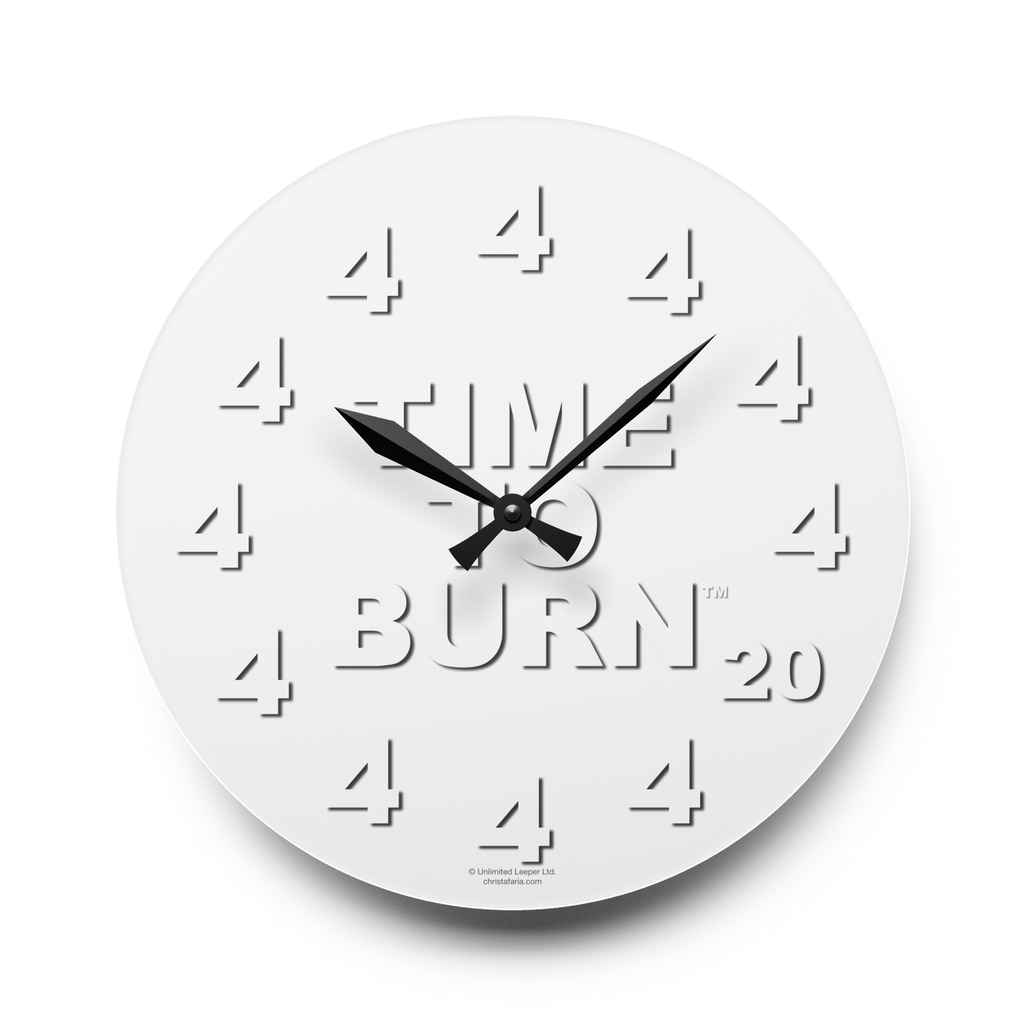 Time To Burn™ Clock - Acrylic